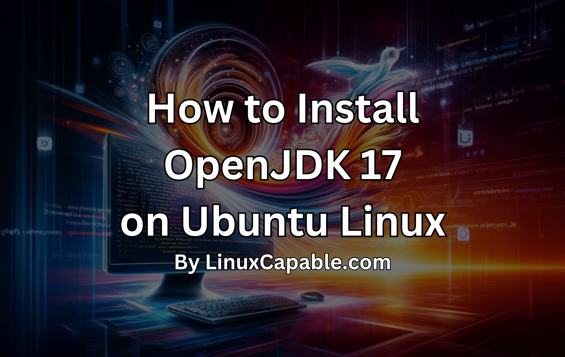 How to install OpenJDK 17 on Ubuntu Linux guide featured image.