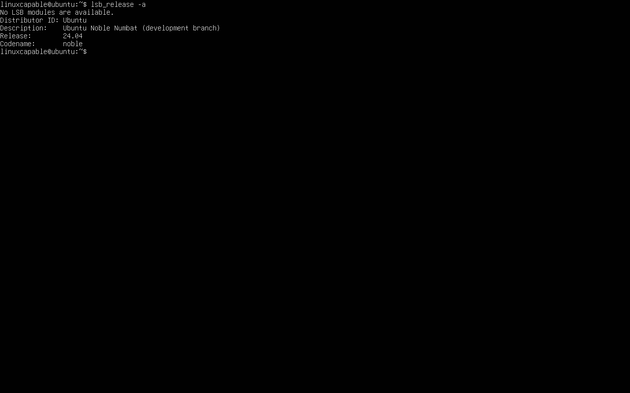 opgradering af Ubuntu 24.04 med CLI Command