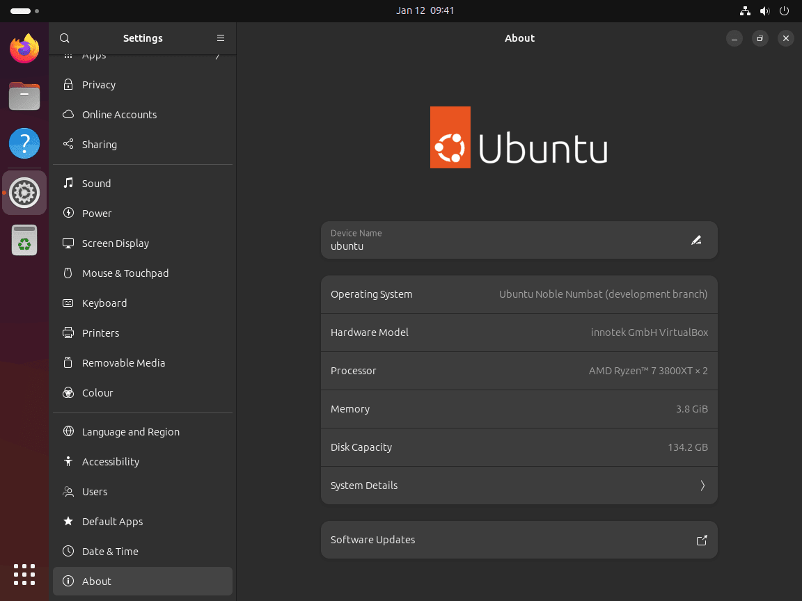 Confirmation de la mise à niveau réussie d'Ubuntu 24.04 Noble Numbat