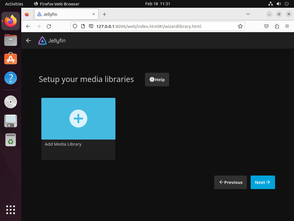 Adding media to libraries on Jellyfin Media Server on Ubuntu