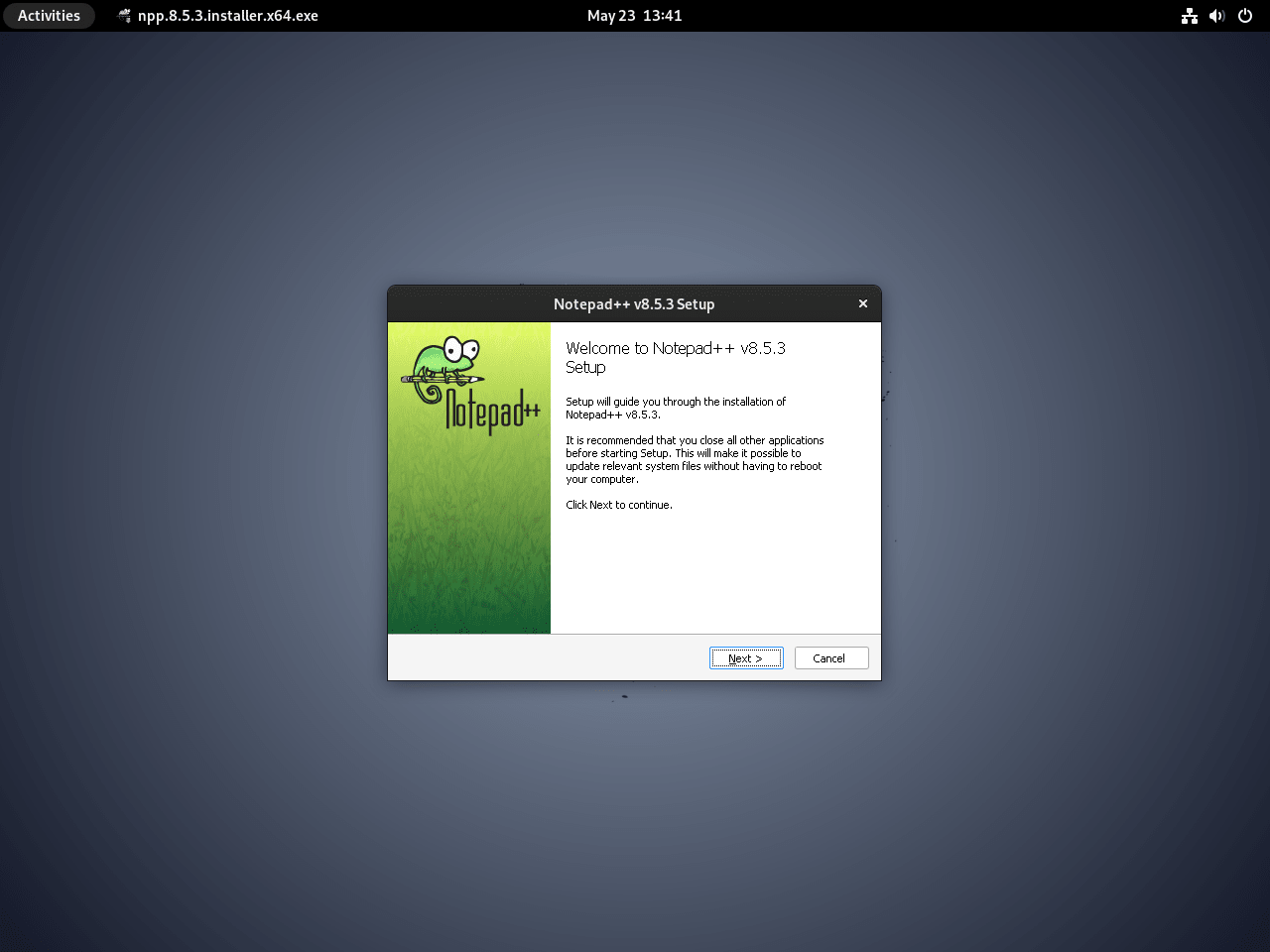 Installing Notepad on Debian Linux with Wine