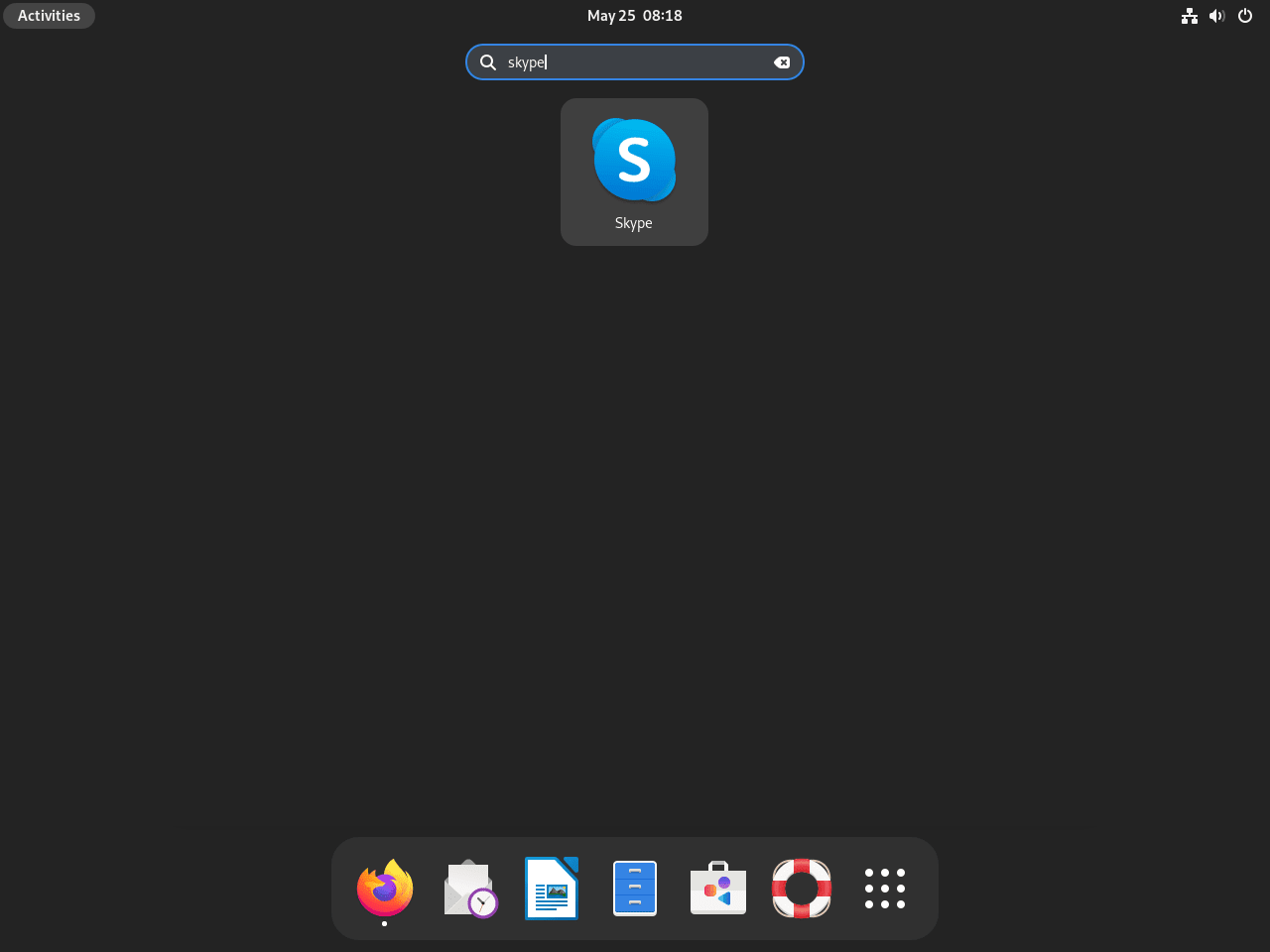 Skype application icon on Debian Linux