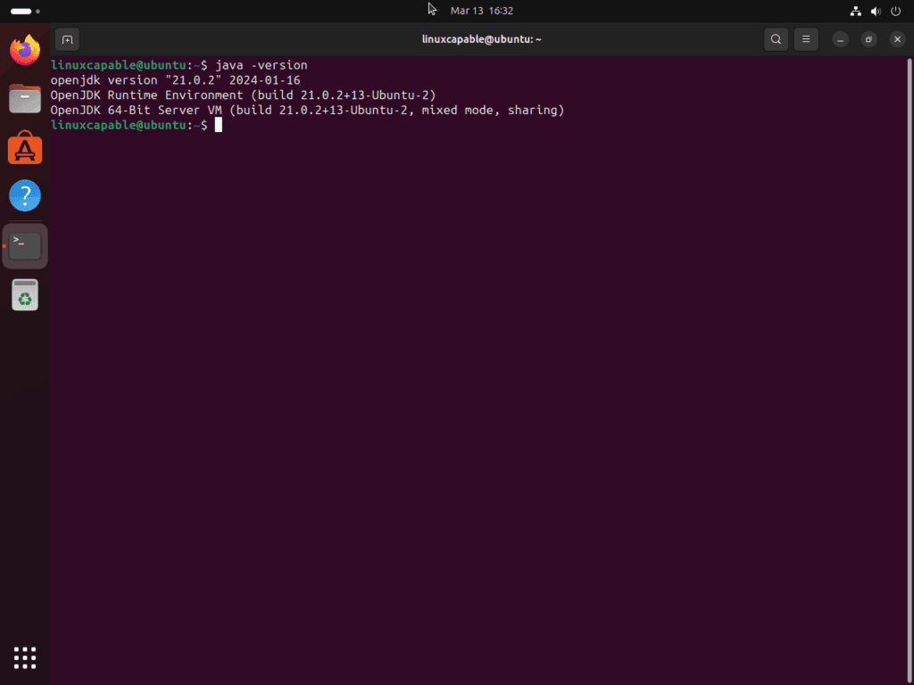 Memeriksa versi Java di Ubuntu