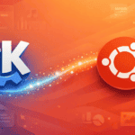 KDE Plasma logo alongside Ubuntu logo representing KDE Plasma desktop installation on Ubuntu Linux