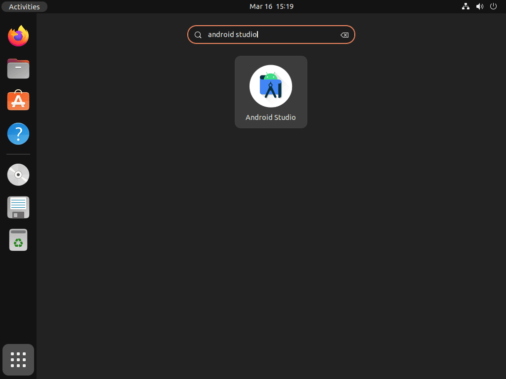 Starta Android Studio på Ubuntu