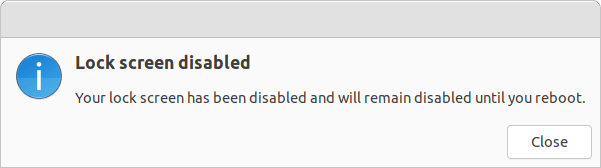 Lock screen disabled during Ubuntu 22.04 upgrade