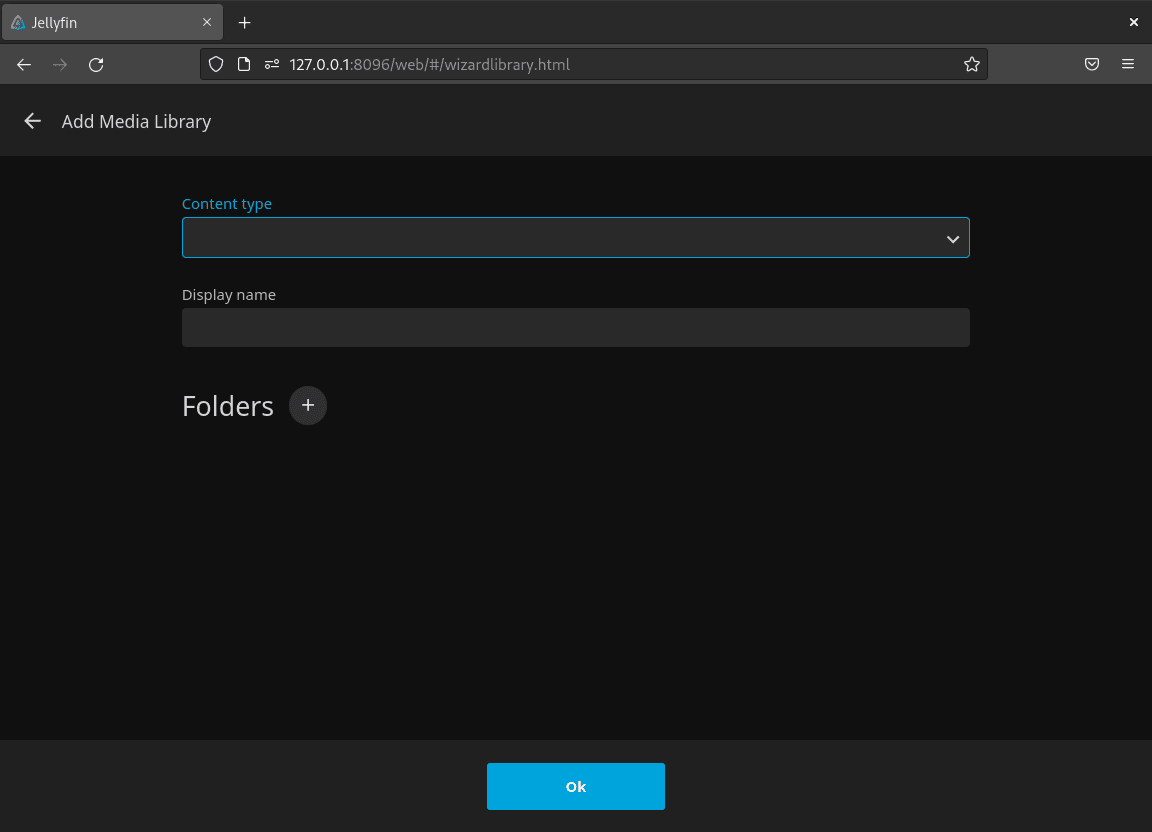 Jellyfin Media Server WebUI setup for Debian Linux - adding media content