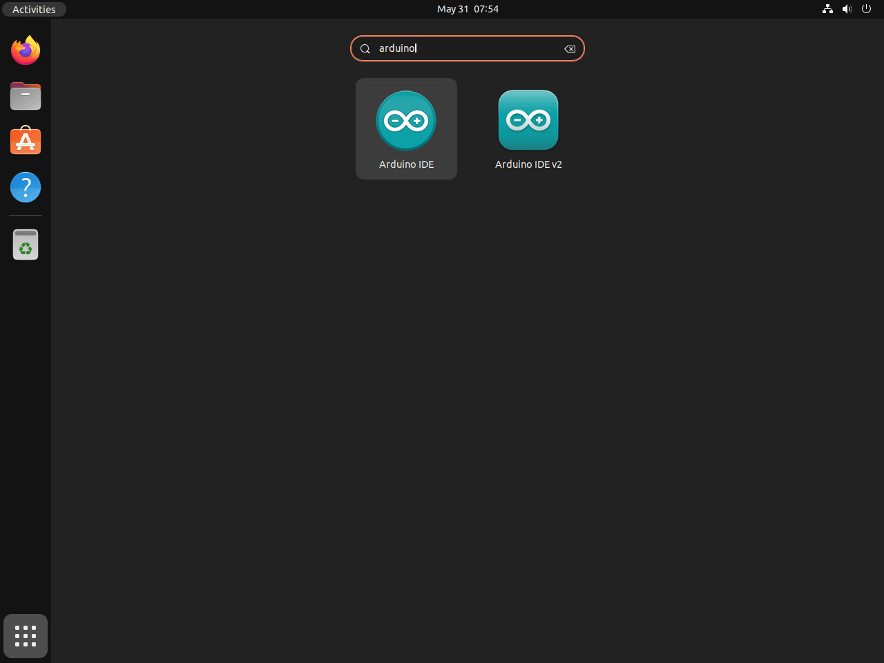 Arduino IDE application icons for 1.x and 2.x on Ubuntu Linux