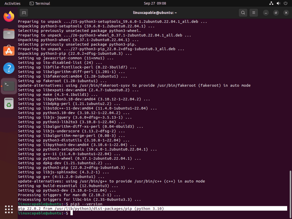 Python pip3 installed via apt on Ubuntu Linux