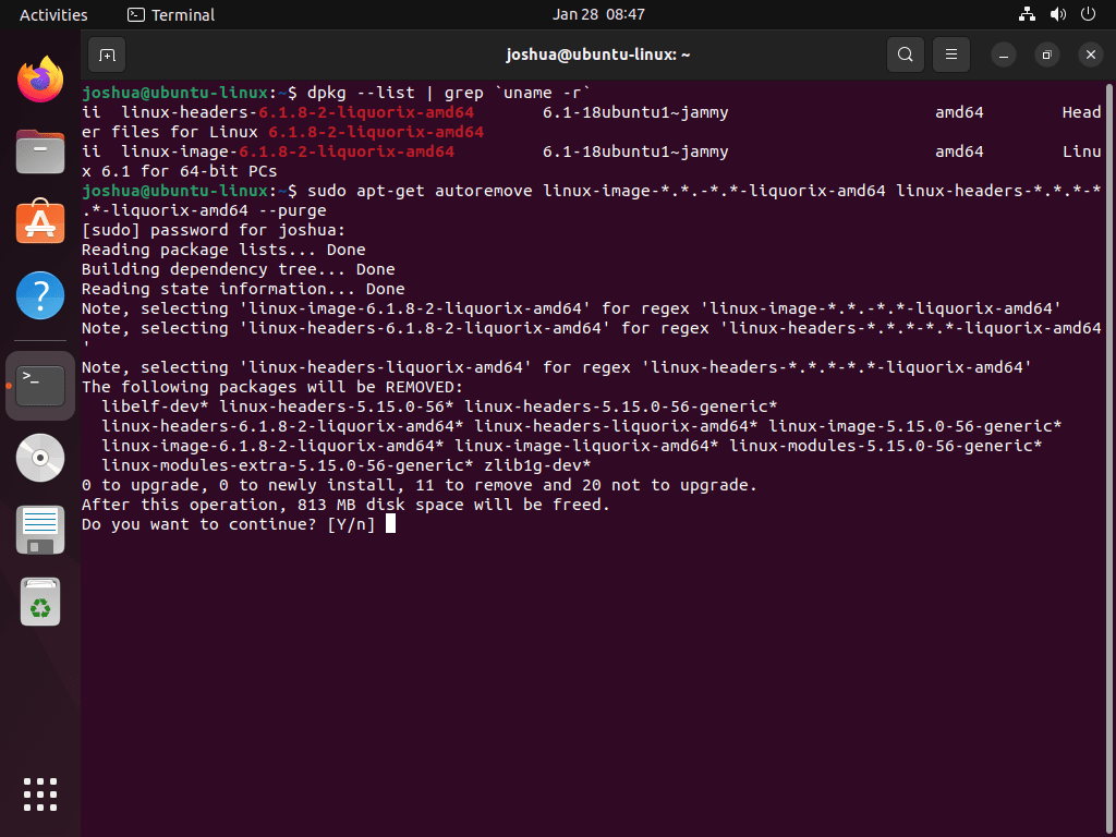 Removing Liquorix Kernel on Ubuntu Linux