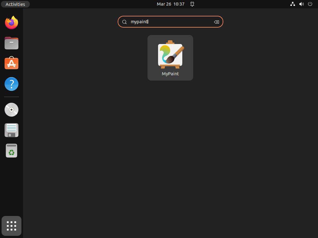 Launching MyPaint on Ubuntu Linux