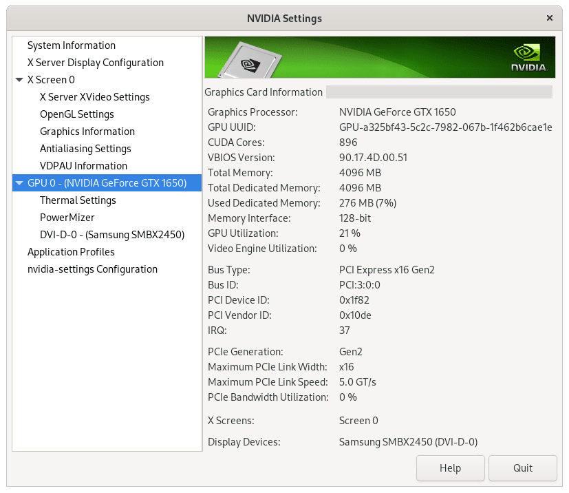 Informations sur le GPU NVIDIA sur Rocky Linux