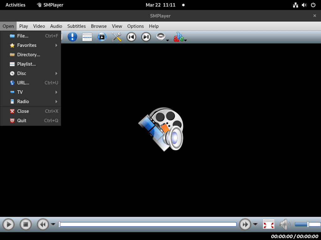 SMPlayer installerades framgångsrikt på Fedora Linux