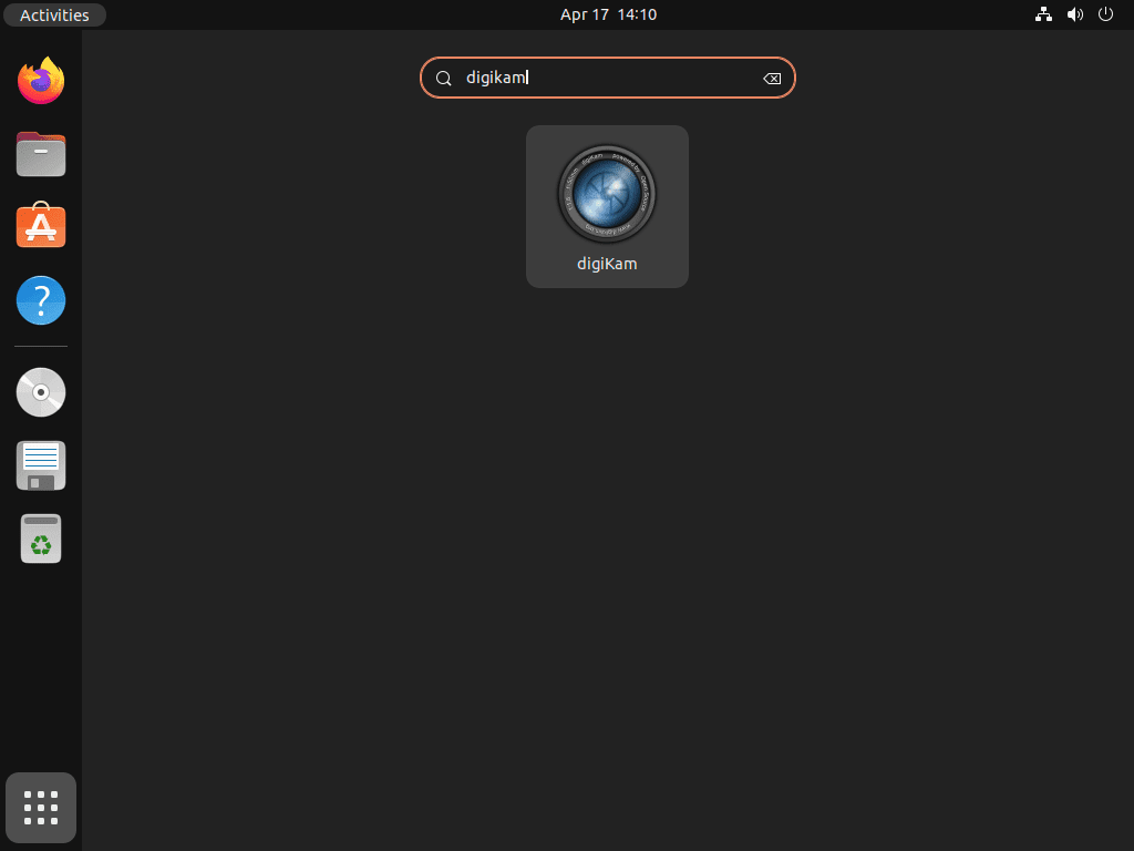 UbuntuでdigiKamアプリケーションアイコンを起動する