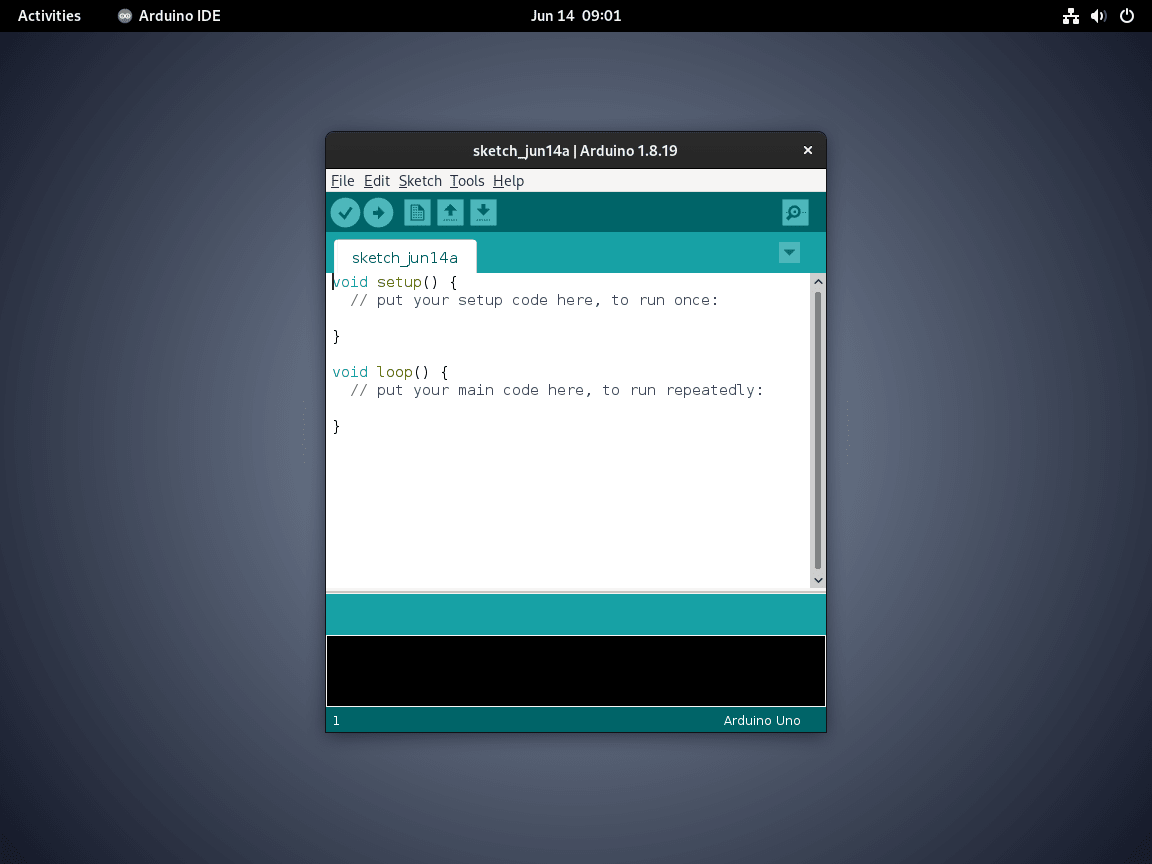 Debian Linux 上の Arduino IDE v1.x