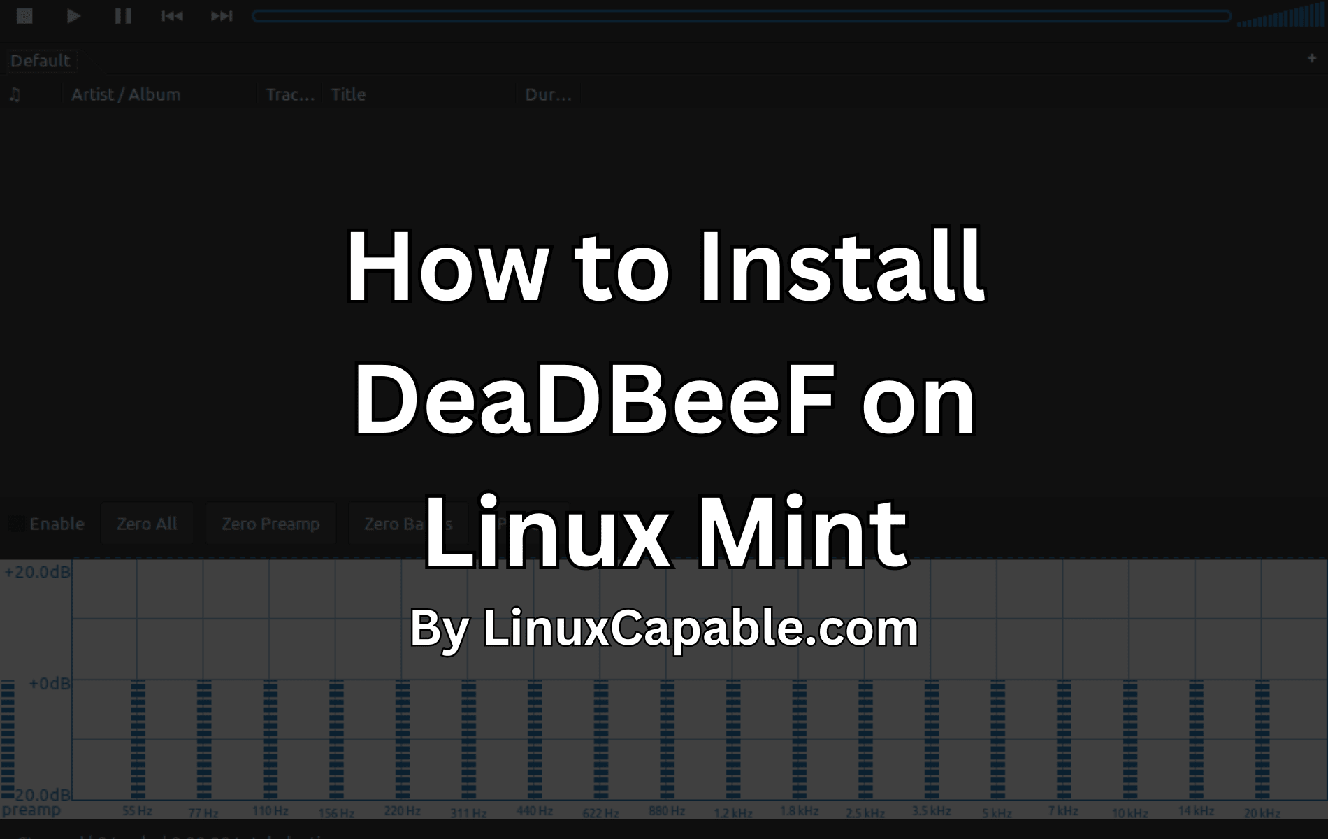 Step-by-step installation guide for DeaDBeeF on Linux Mint