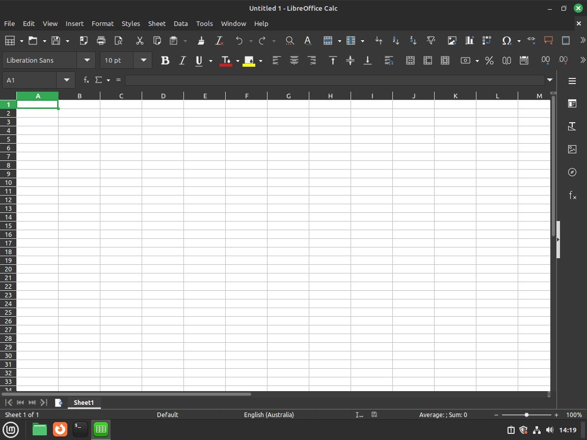 Manage and analyze data effectively with LibreOffice Calc on Linux Mint.