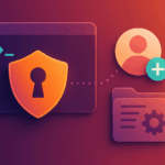 Abstract illustration of an Ubuntu terminal where an admin prepares a new sudo-capable user.