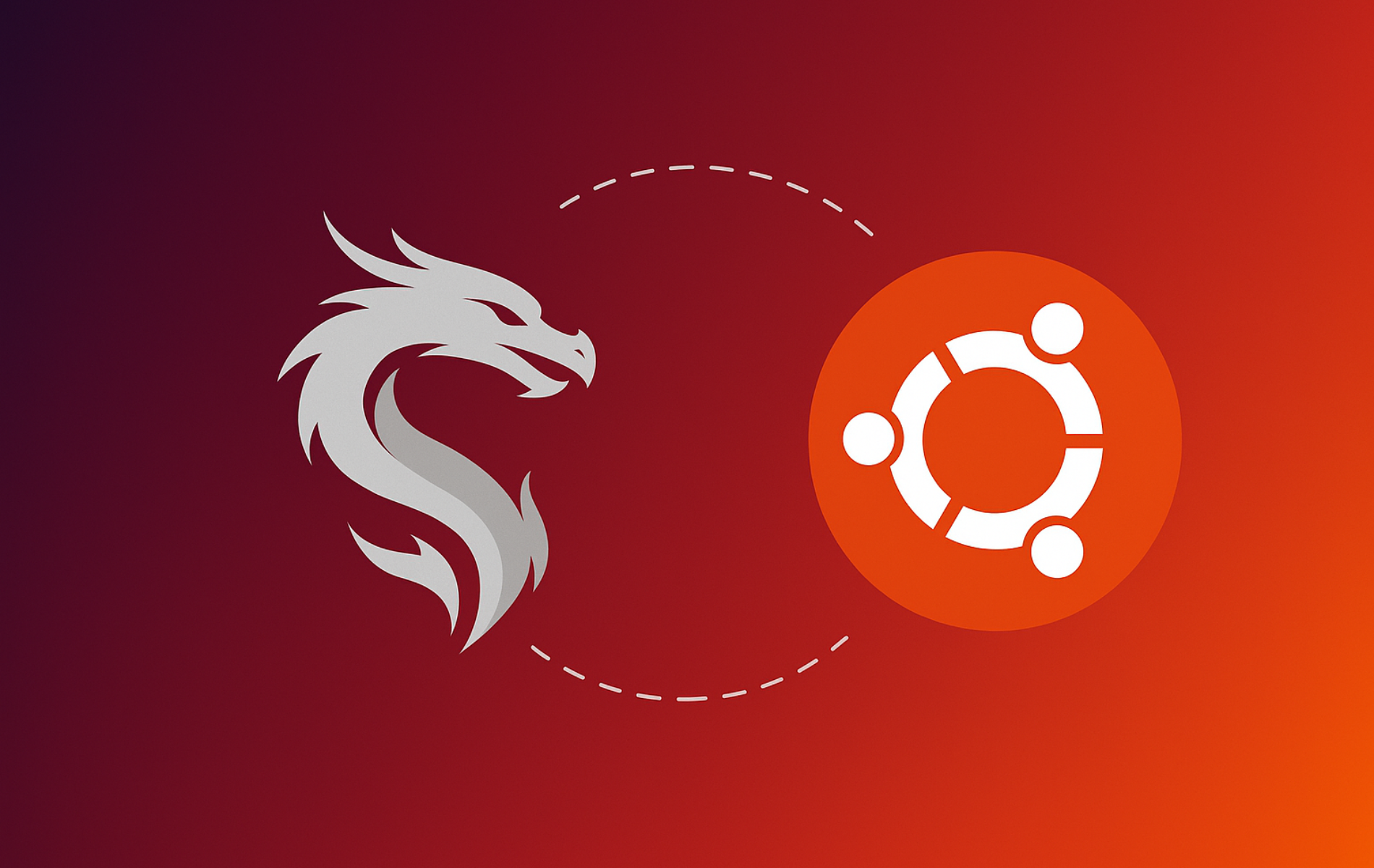 XanMod performance kernel dragon logo with Ubuntu circle of friends logo showing kernel installation transition