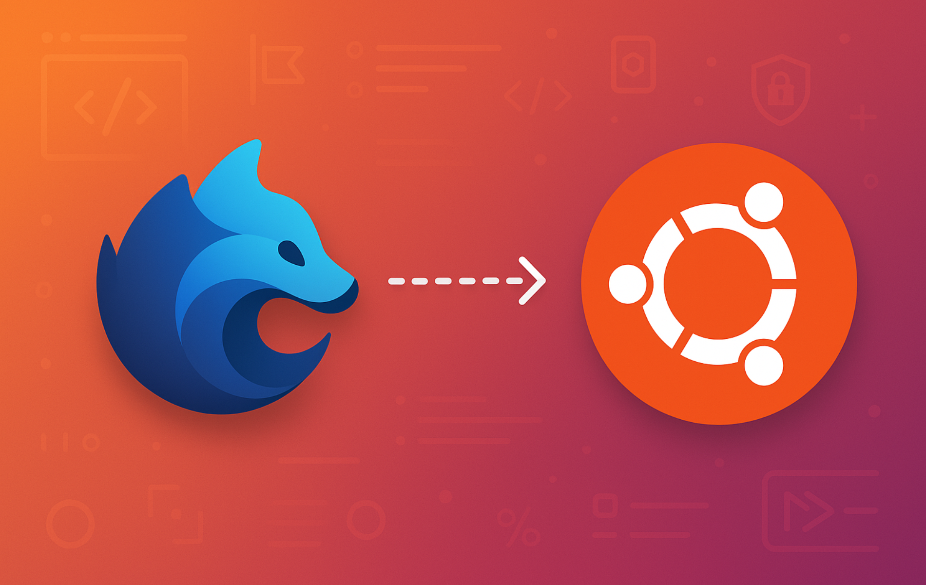 Waterfox browser window displaying privacy-focused interface with Mozilla Firefox extension compatibility on Ubuntu desktop